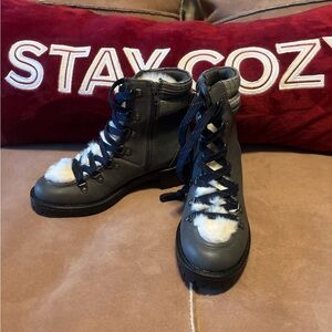 NWT Maurice’s Stylish Gray Fur-Lined Boots